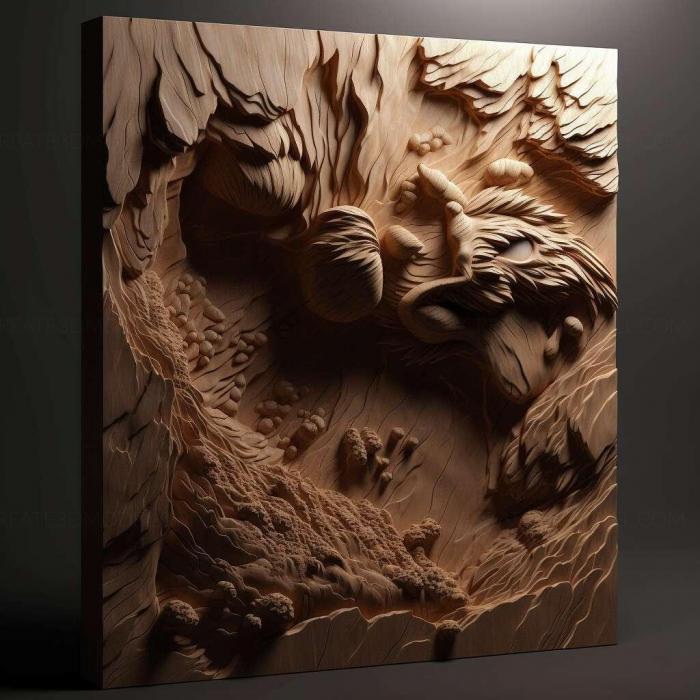 نموذج ثلاثي الأبعاد لآلة CNC 3D Art 